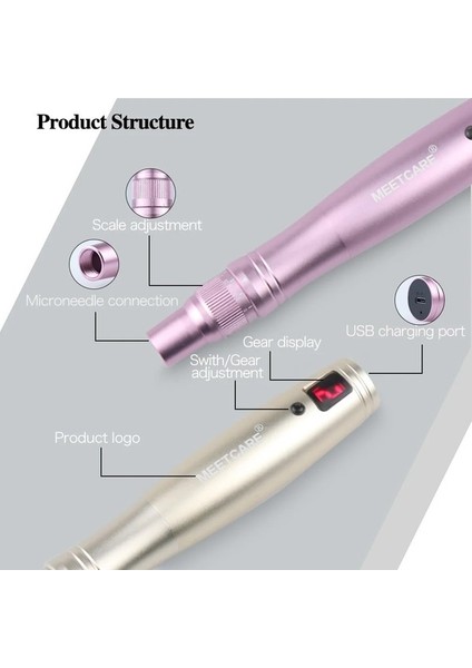 10 Adet 3D Kablosuz Derma Kalemi Ultima Dermapen Profesyonel Mikroiğneleme Kalemi Mezoterapi O (Yurt Dışından) fiyatları