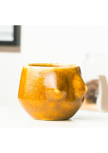 Lilith Yellow Handmade Seramik Espresso Bardağı