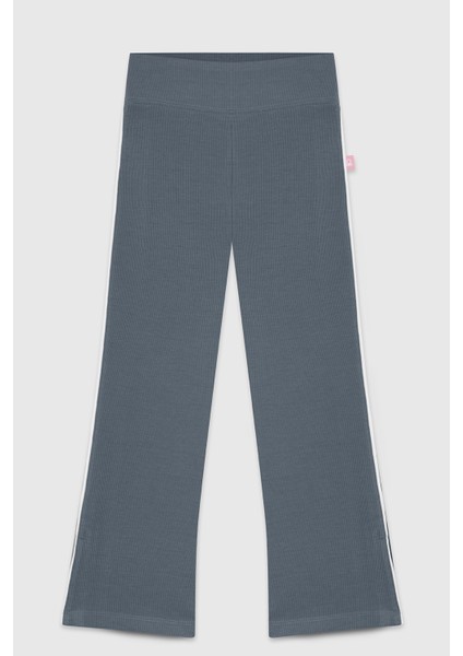 Regular Fit Lastikli Bel Bol Paça Tayt Kız Çocuk Tayt BNTG23310