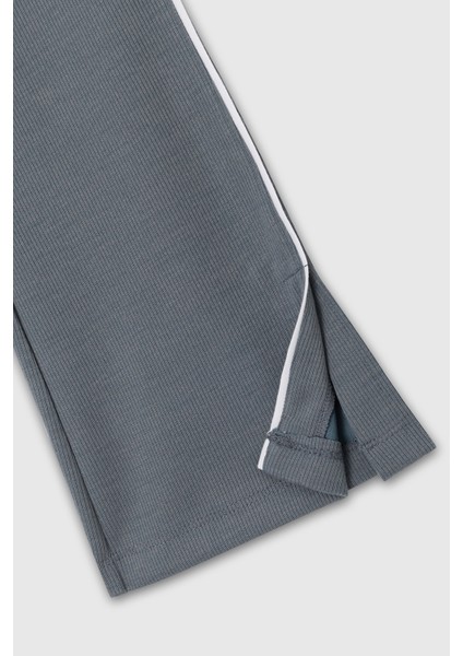 Regular Fit Lastikli Bel Bol Paça Tayt Kız Çocuk Tayt BNTG23310 modelleri