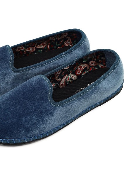 Kadın Mavi Kumaş Loafer 25AFD20546F