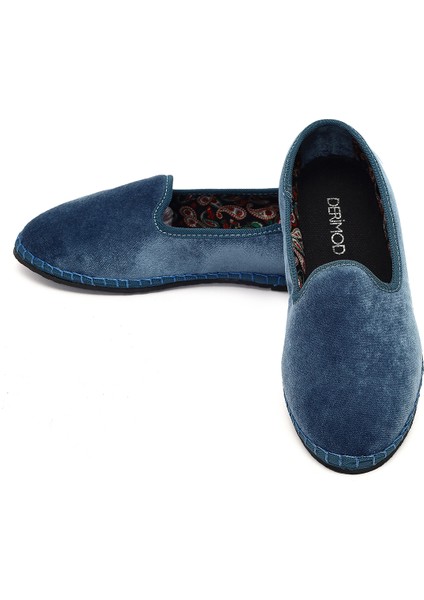 Kadın Mavi Kumaş Loafer 25AFD20546F