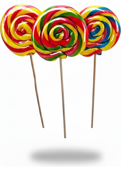 Büyük Boy 40 Adet Sosyete Şeker Karışık 28 gr Lolipop Çocuk Doğum Günü