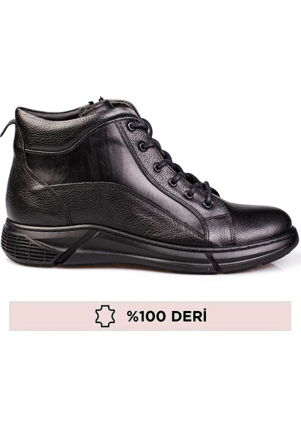 Hakiki Deri, Içi Kürklü, Bağcıksız Fermuarlı Deri Erkek Ayakkabı modelleri