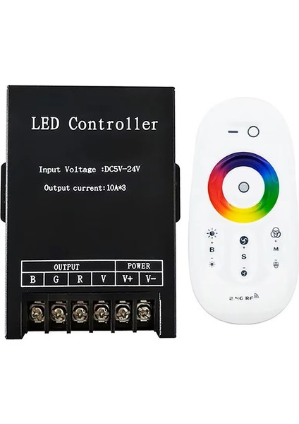 2.4g Dokunmatik Uzaktan Kumanda 30A Yüksek Güç Kontrol Cihazı Denetleyici Rgb Dimmer LED Işık Şerit KTF-QC19 DC12-24V