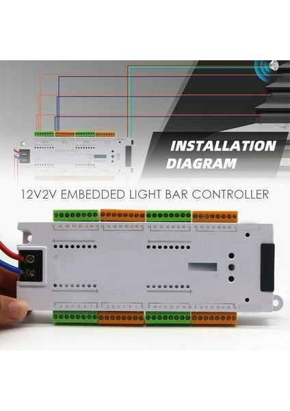 Akıllı Merdiven Aydınlatması Lamba Pır Hareket Sensör STEP-1002 Basamak Adım Kontrol 12V-24V Kontrol Sistemi Smd Cob Tek Renkli LED Şerit Cihaz