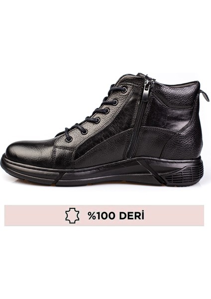 Hakiki Deri, Içi Kürklü, Fermuarlı, Erkek Deri Bot fırsatları