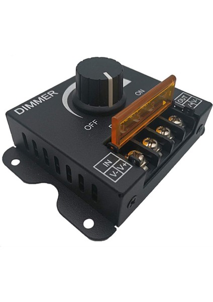 Dimmer Dc 12V-24V 30A LED Işık Bandı Regülatörü LED Şeritler Için Işık Kontrolü Siyah Karartma Cihaz
