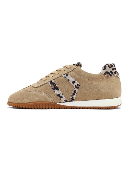Kadın Bej Bağcıklı Süet Deri Sneaker 25AFD220810 fiyatları