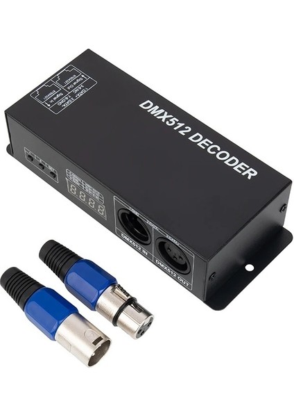 DMX-512 Dekoder Dijital Ekran Dimmer Sürücü Rgbw 4 Kanal LED Kontrol Cihazı Şerit Band DC12V-24V 348W indirimleri