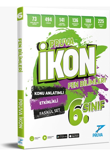 6.sınıf Fen Bilimleri Ikon Konu Anlatımlı Fasikül Set