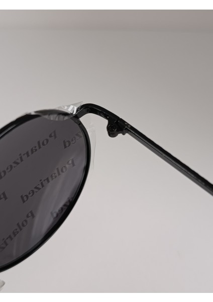 Polarize Yuvarlak lennon siyah Güneş Gözlüğü Unisex fırsatları