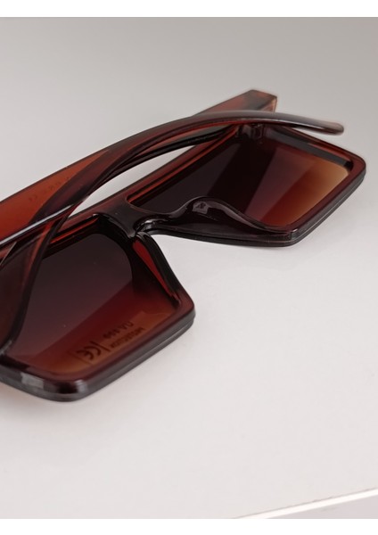 Kare Güneş Gözlüğü Kahverengi UV400 Unisex fırsatları