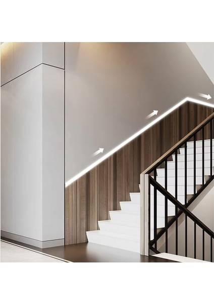 LED Koşu Işıkları Şerit Cob 3000K Wifi App Kontrolü 12-24V Takip Işığı Su Koçanı Oda Dekoratif Aydınlatma Anahtarı Dokunmatik Tuş