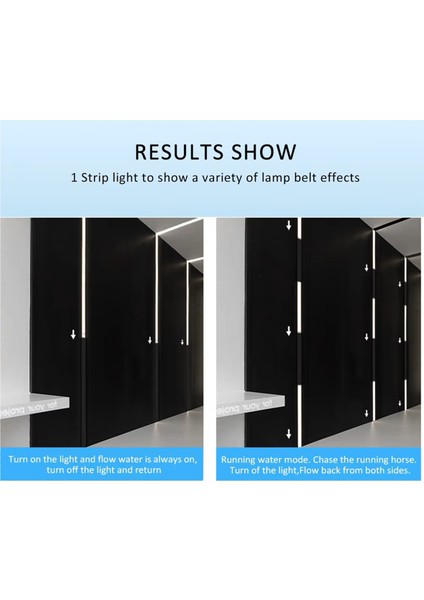 LED Koşu Işıkları Şerit Cob 3000K Wifi App Kontrolü 12-24V Takip Işığı Su Koçanı Oda Dekoratif Aydınlatma Anahtarı Dokunmatik Tuş