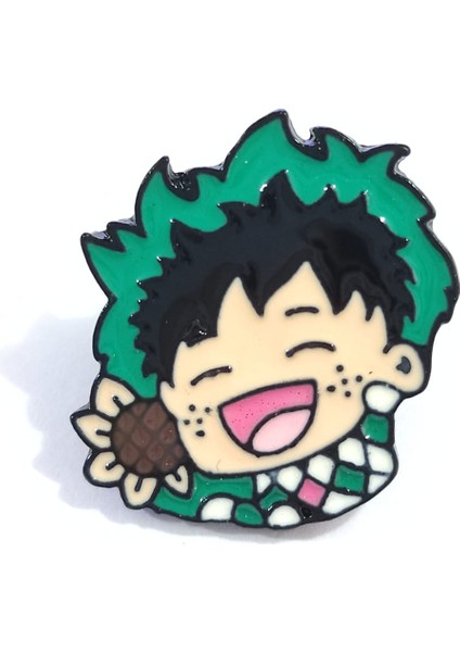 Deku Rozet My Hero Academi Anime Manga Hediye Pin Broş Çanta Süsü