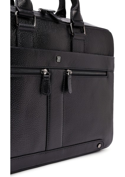 Erkek Siyah Deri Laptop Çantası 25WBD3532FT