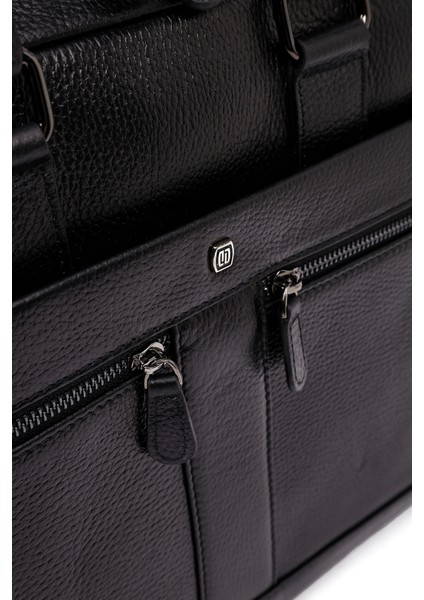 Erkek Siyah Deri Laptop Çantası 25WBD3532FT
