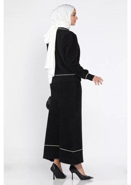 Kadın Triko Etek Hırka Tesettür Ikili Takım (S,m,l,xl Uyumludur) P-00018557 fırsatları