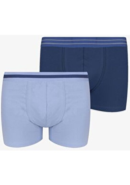 Erkek Pamuklu Likralı Boxer 2'li