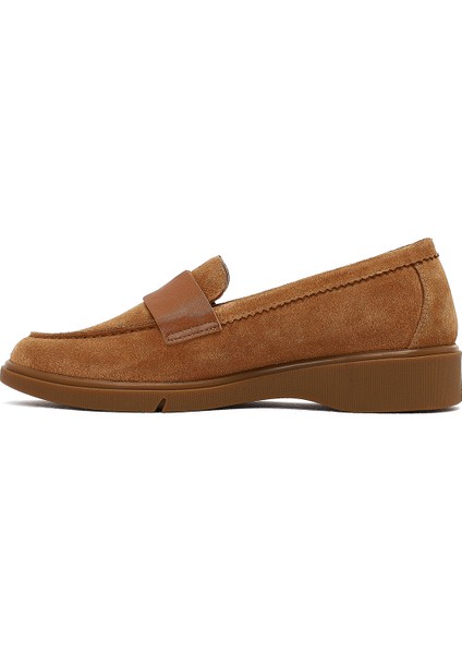 Kadın Taba Süet Deri Comfort Loafer 25AFD154210 fiyatları