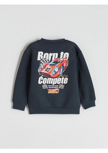 Lcw Kids Antrasit Bisiklet Yaka Baskılı Erkek Çocuk Sweatshirt ve Eşofman Alt 2'li fırsatları