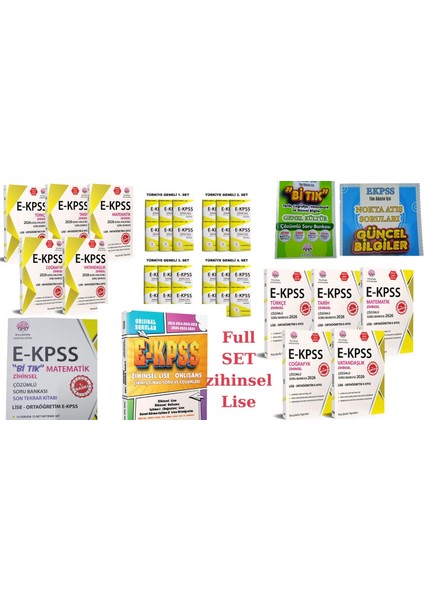 Zihinsel Lise Full Set-Konu+Soru-Deneme-Bi Tık Natenatik-Bi Tıkgenel K+Çıkmışsınav+Güncel .