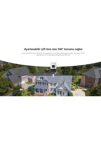 10MP Dış Ortam Çift Lensli Kablosuz Pt Kamera (Cruiser Dual 2) IPC-S7XEP-10M0WED