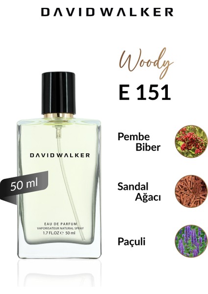 E151 Exclusive 50 ml Erkek Parfüm | Woody