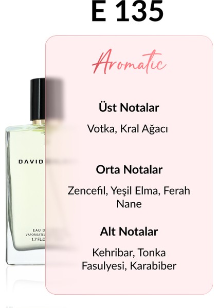 E135 Vipss 50 ml Erkek Parfüm | Aromatic fiyatları