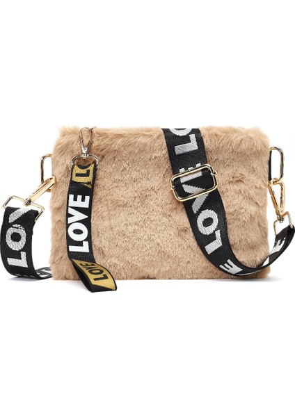 Kadın Taba Uzun Askılı Peluş Portföy Çanta 25WBD2203PH