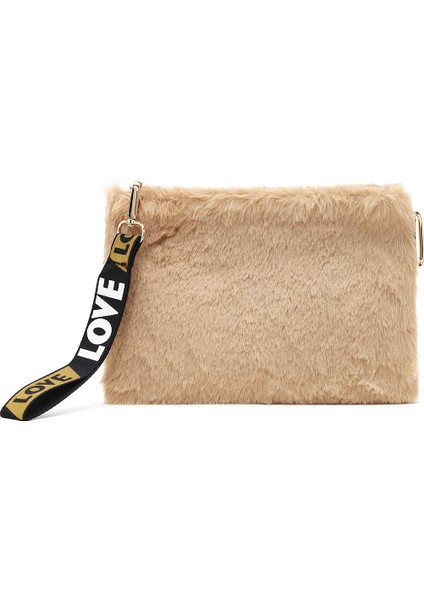 Kadın Taba Uzun Askılı Peluş Portföy Çanta 25WBD2203PH indirimleri