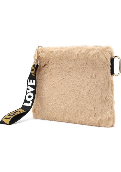 Kadın Taba Uzun Askılı Peluş Portföy Çanta 25WBD2203PH