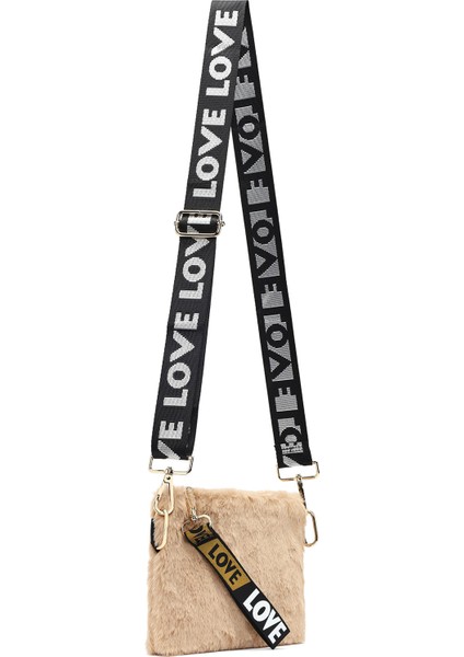 Kadın Taba Uzun Askılı Peluş Portföy Çanta 25WBD2203PH