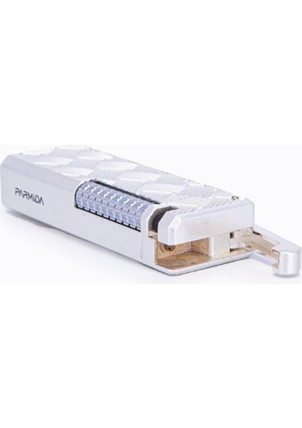 Gümüş Örgü Desenli Tek Alev Puro Çakmağı - PCM0651 fiyatları