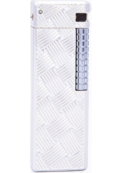 Gümüş Örgü Desenli Tek Alev Puro Çakmağı - PCM0651 fırsatları