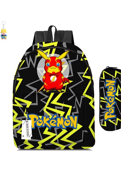 Karikatür Sırt Çantası Iki Parçalı Anime Öğrenci Okul Çantası Kalem Çantası Büyük Kapasiteli Okul (Yurt Dışından)