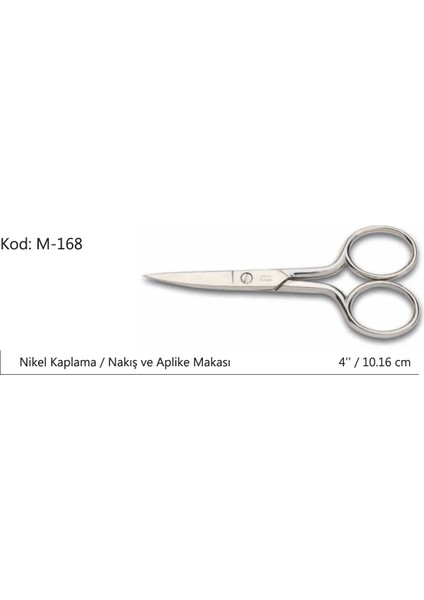 Europe Kalın Nakış Makası Süper Kalite No:4 10,16 cm fiyatları