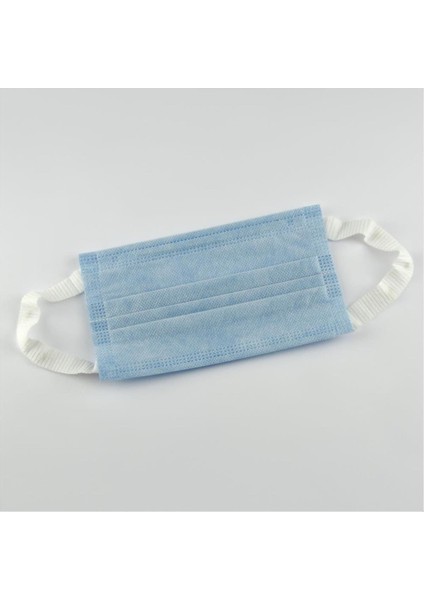 Allzey 3 Katlı Kulak Dostu Yüz Maskesi 10 Adet-Mavi fiyatları