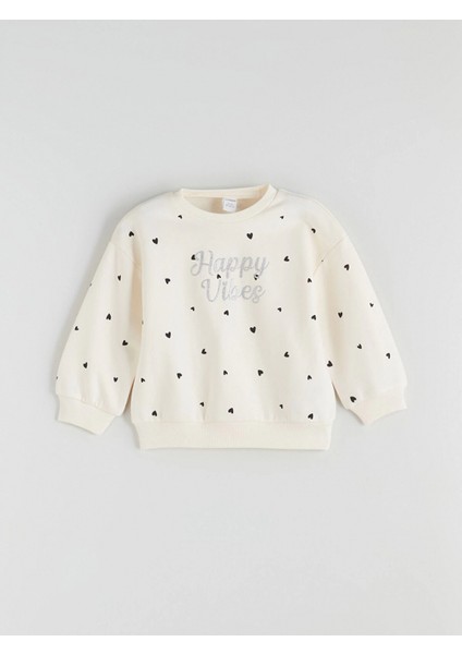 Lcw Kids Ekru Bisiklet Yaka Kız Çocuk Sweatshirt ve Eşofman Altı fiyatları