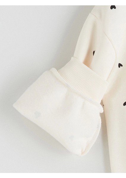 Lcw Kids Ekru Bisiklet Yaka Kız Çocuk Sweatshirt ve Eşofman Altı modelleri