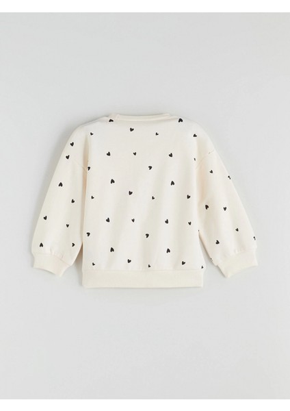 Lcw Kids Ekru Bisiklet Yaka Kız Çocuk Sweatshirt ve Eşofman Altı fırsatları