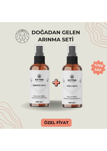 %100 Doğal Biberiye Suyu & Nioli Suyu 100 ml – Saf Bitkisel Arınma ve Canlandırıcı Bakım