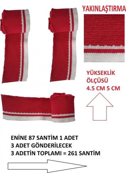3 Adet Triko Ribana Orta Uzun Bant Ölçüleri Resimdedir Detaylar Açıklamadadır Alt Beyaz Üst Kırmızı