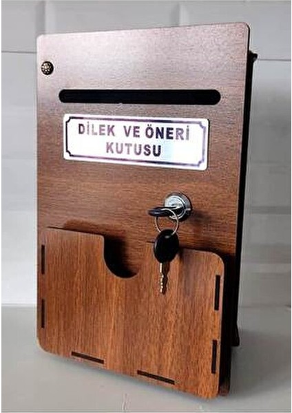 Cepli Ahşap Dilek Öneri Şikayet Kutusu 28x18x8 cm Ahşap Malzeme fiyatları