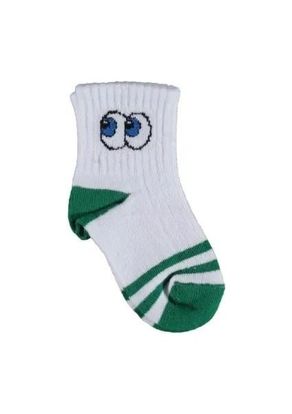 Organik Çorap Soket Kısa Eyes Yeşil