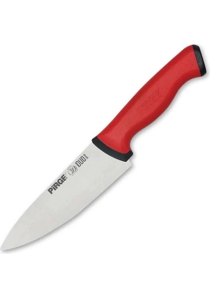 34159 Duo Şef Bıçağı 16 cm - Kırmızı Kaymaz Sap