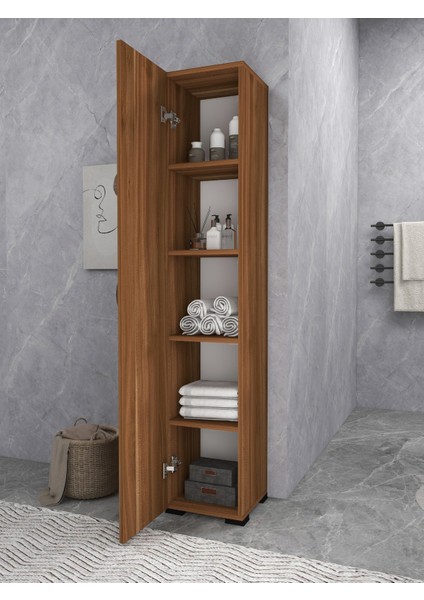 Tek Kapaklı 5 Raflı Çok Amaçlı Banyo Mutfak Kiler Dolabı Tek Kapılı Erzak Dolabı fiyatları