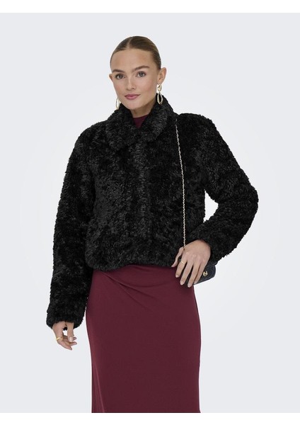 Onlgınny Short Teddy Jacket Otw Kadın Kısa Teddy Mont - Sıcak ve Şık