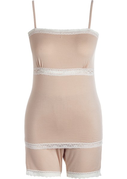 Maxemily Şort Takımı Bej L - Xl
